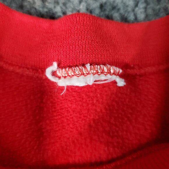 Vtg South Carolina Myrtle Beach Sweatshirt Size L Red Crew Neck Spell Out Y2K - Picture 5 of 9